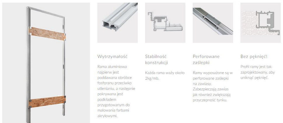 Zalety ramy drzwi ukrytych