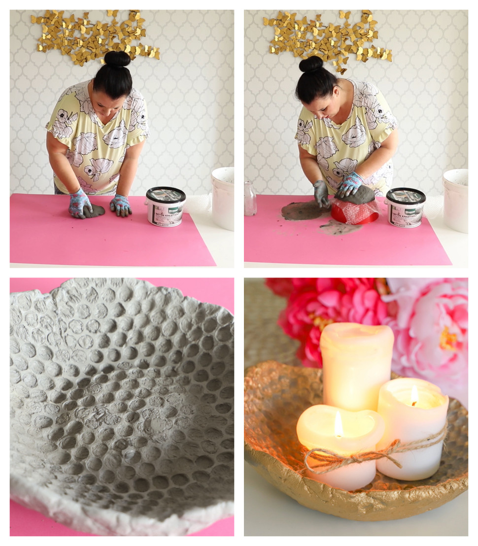 Misa na świece wykonana z Betonu Kreatywnego Ultrament