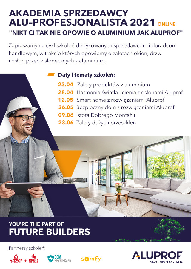 Terminy szkoleń z serii Alu-Profesjonalista