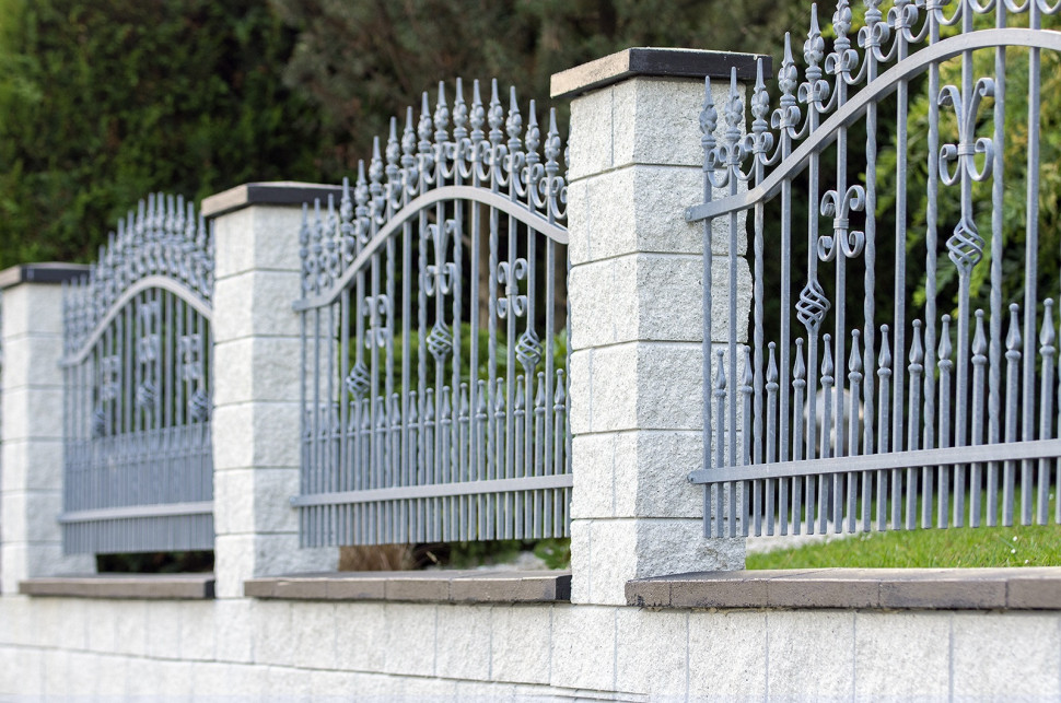 Ogrodzenie z bloczków betonowych