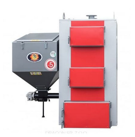 Kocioł z podajnikiem DRAGON DUO V moc 150 kW