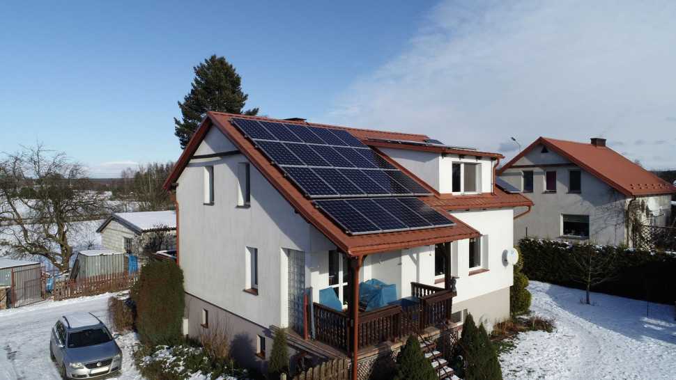 Instalacja fotowoltaiczna na dachu - realizacja 1