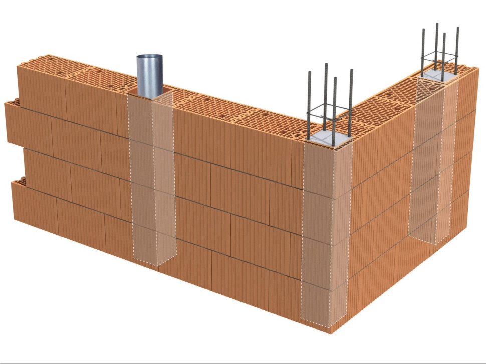 Wzmocnienie pustaków betonem