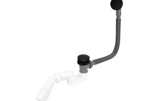 Syfon do wanny KLIK-KLAK czarny mat