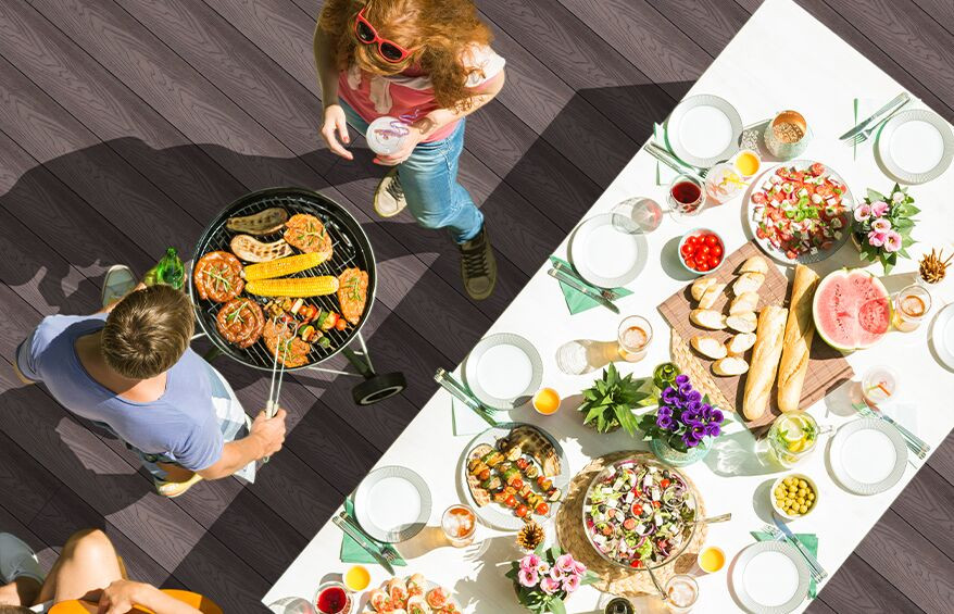 Taras kompozytowy Gardin Natur w kolorze ciemnym