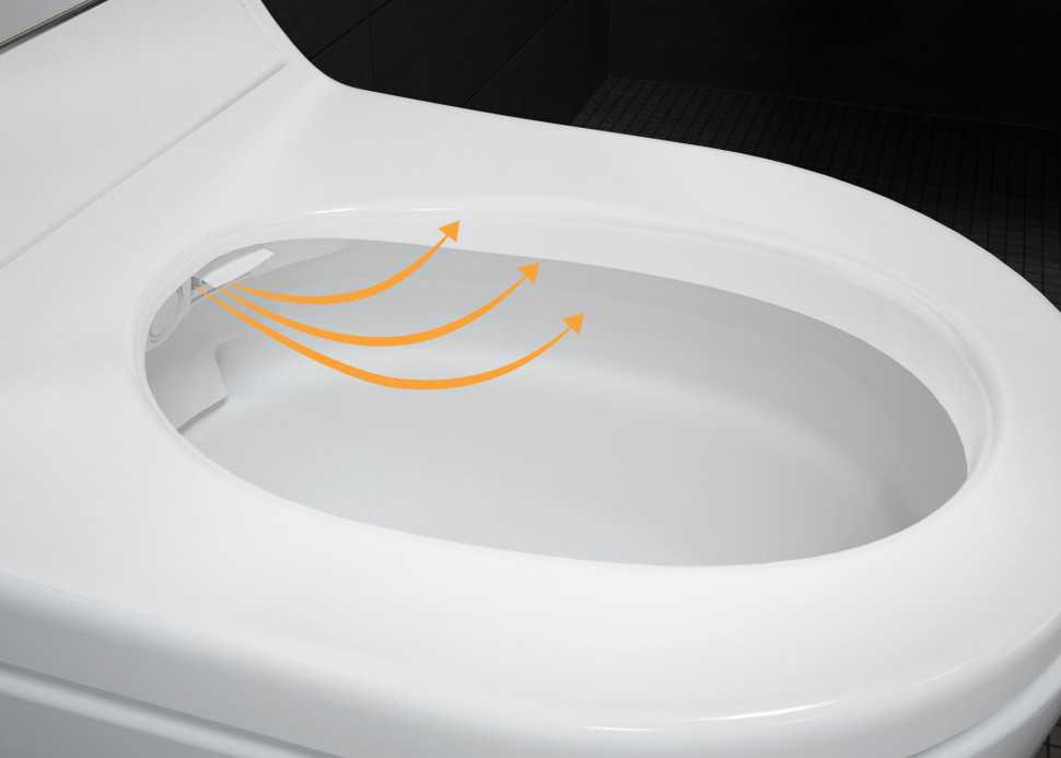 Funkcja suszenia w desce myjącej AquaClean Tuma