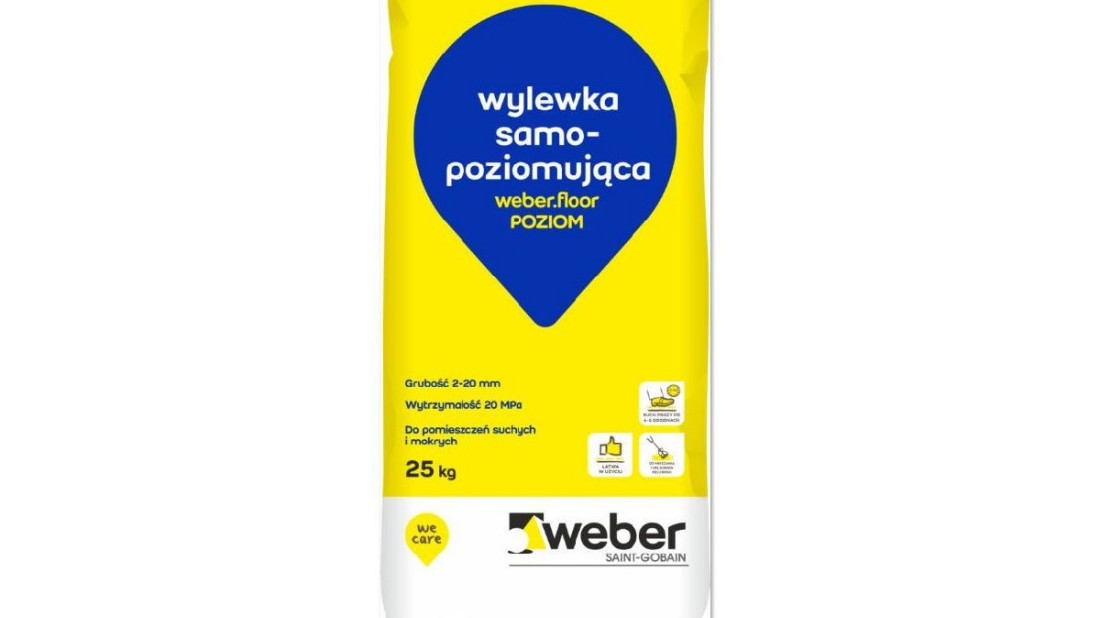 Innowacyjna wylewka samopoziomująca weber.floor POZIOM