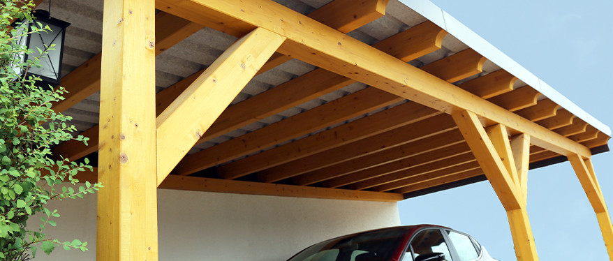 Drewniany carport