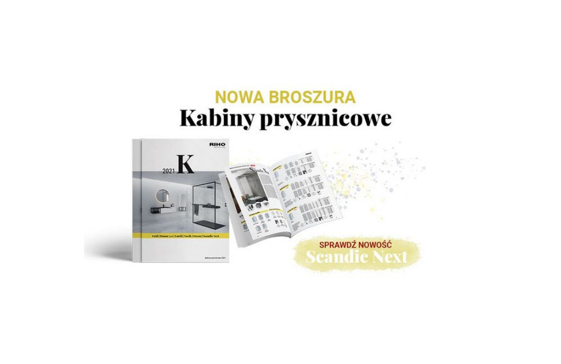 Riho prezentuje nową broszurę - Kabiny prysznicowe 2021