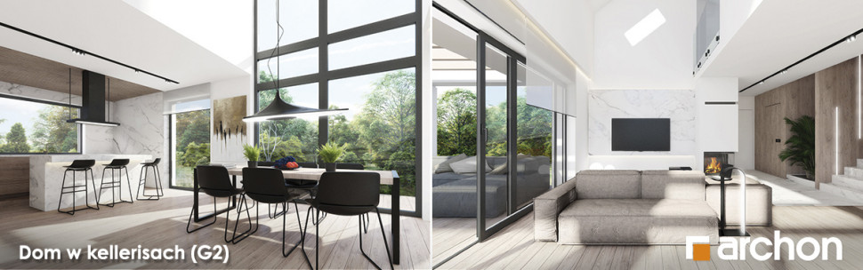 Dom w kellerisach (G2) - aranżacje wnętrz