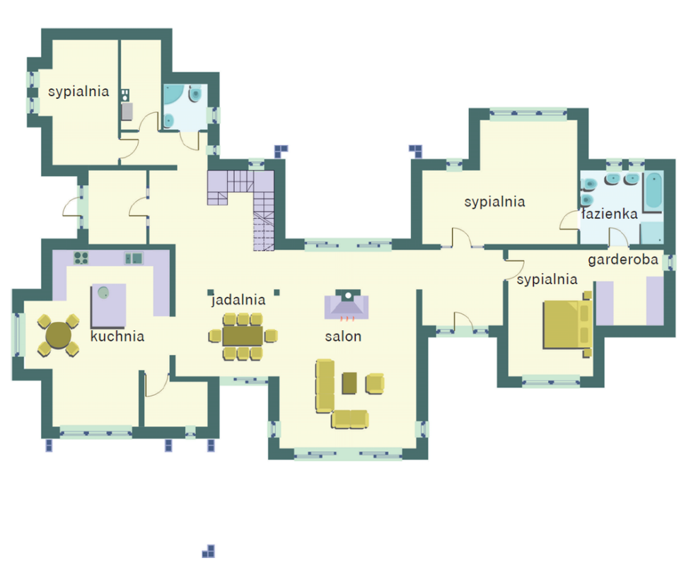 Rzut parteru przed zmianami