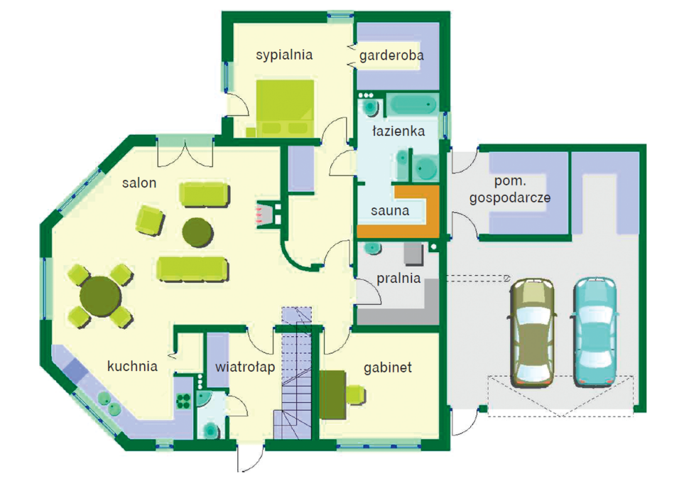 Rzut parteru przed zmianami