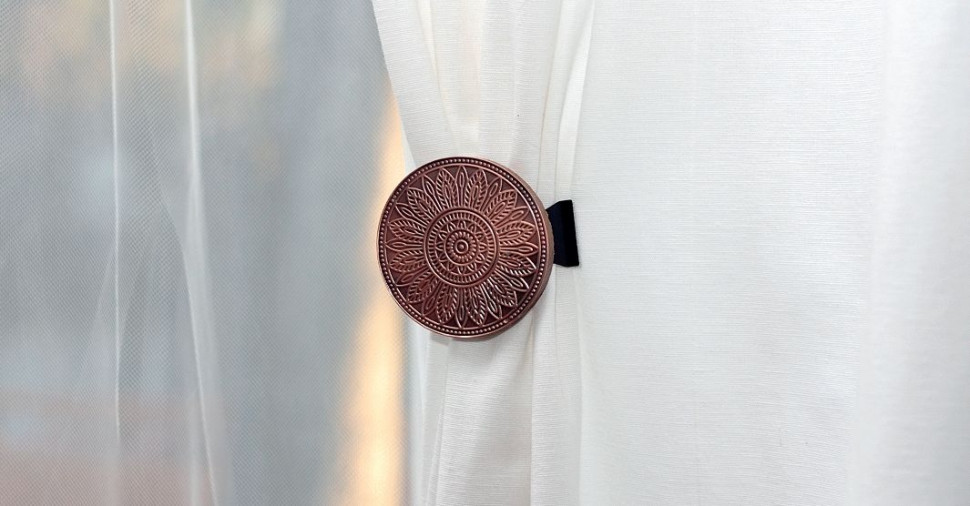 Miedziany klips Motive o śr. 8 cm