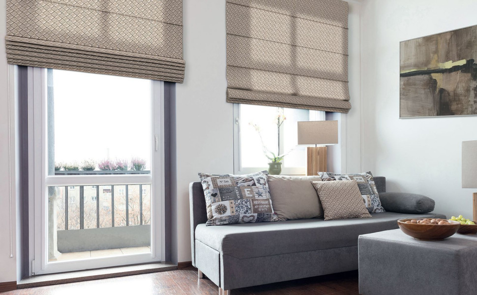 Roleta Capri z kolekcji Marina z wzorem plecionki