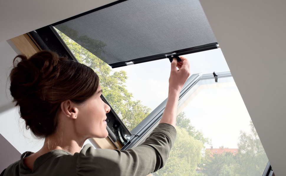 Markiza marki Velux zmniejszająca nagrzewanie wnętrza nawet o 76 procent