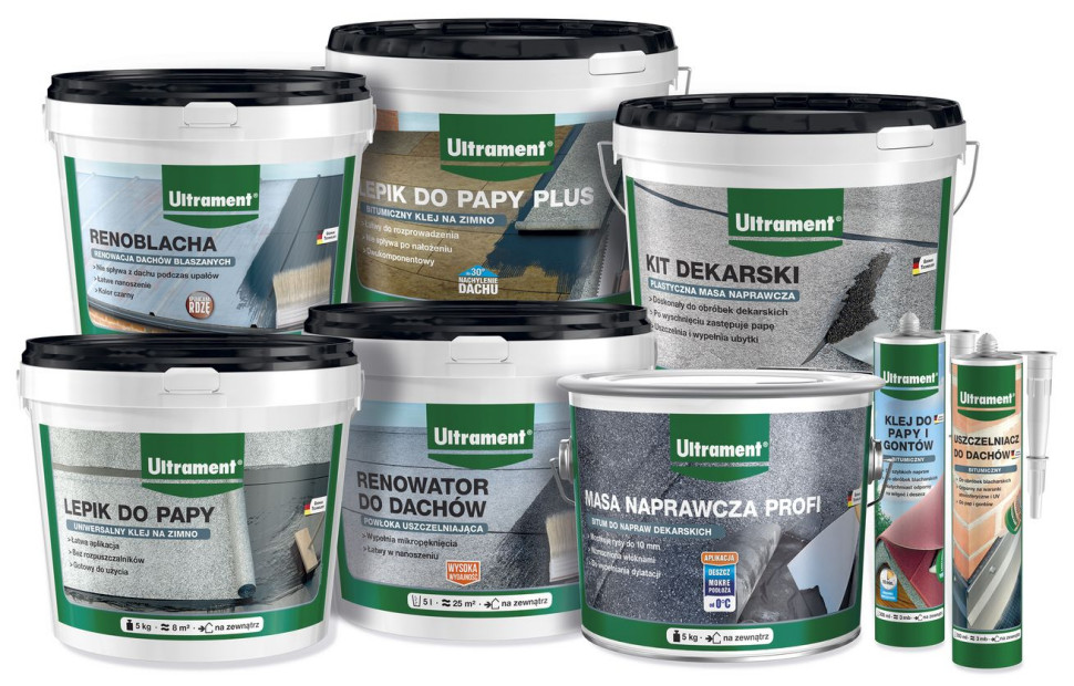 Produkty do naprawy i renowacji dachów od Ultrament