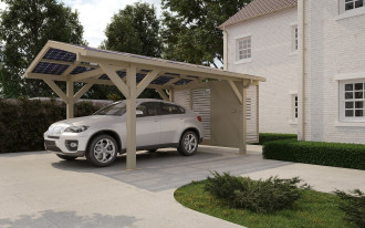 TOKA - nowoczesny carport z fotowoltaiką