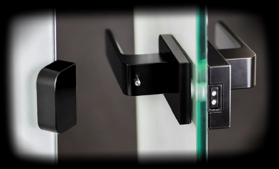 Klamka magnetyczna z zamkiem WC