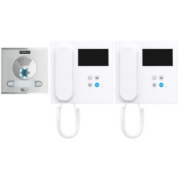 Wideodomofon dwurodzinny Fermax 94421 DUOX PLUS słuchawkowy VEO WI-FI 4,3" z pamięcią