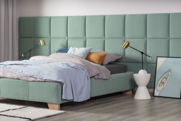 Łóżko Polibox z elementami systemu Smart-Click