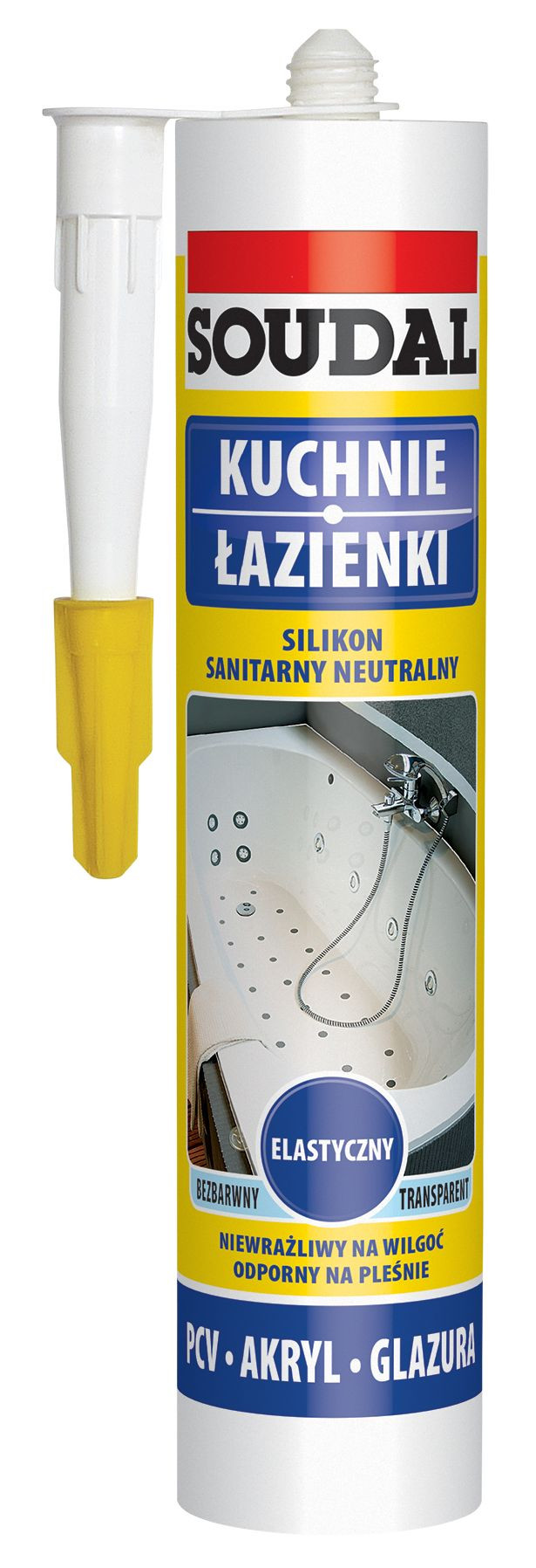 Silikon sanitarny neutralny firmy Soudal