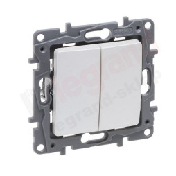 NILOE-SELECTION Łącznik schodowy podwójny PERŁOWY (762402)