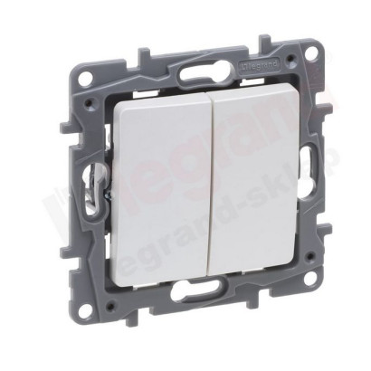 NILOE-SELECTION Łącznik schodowy podwójny PERŁOWY (762402)