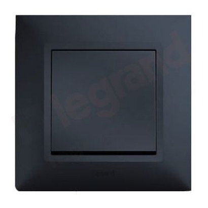 NILOE-SELECTION Łącznik jednobiegunowy ANTRACYT komplet