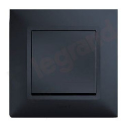 NILOE-SELECTION Łącznik jednobiegunowy ANTRACYT komplet