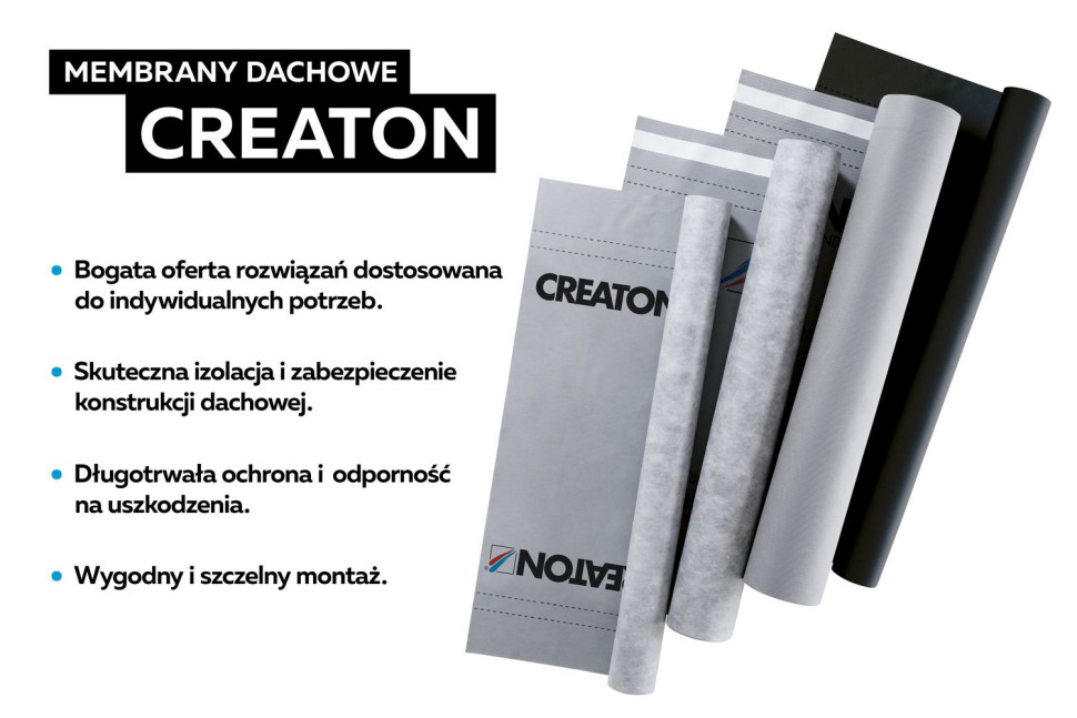 Membrany dachowe CREATON - zalety