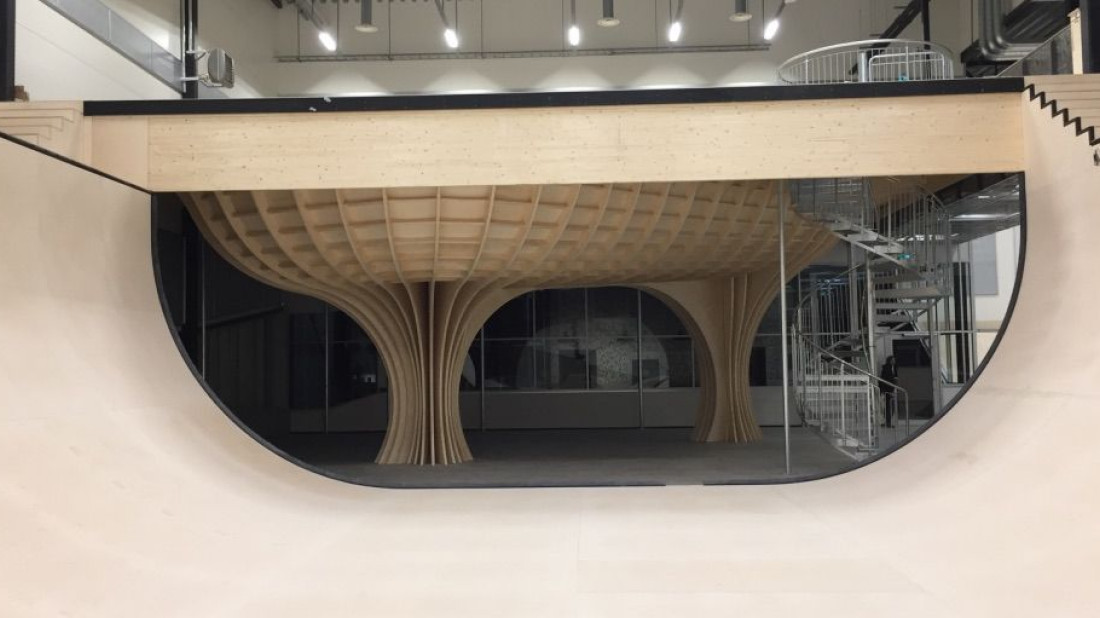 Skatepark w Oslo. Unikalny projekt konstrukcji z drewna gięto-klejonego Jagram-Pro