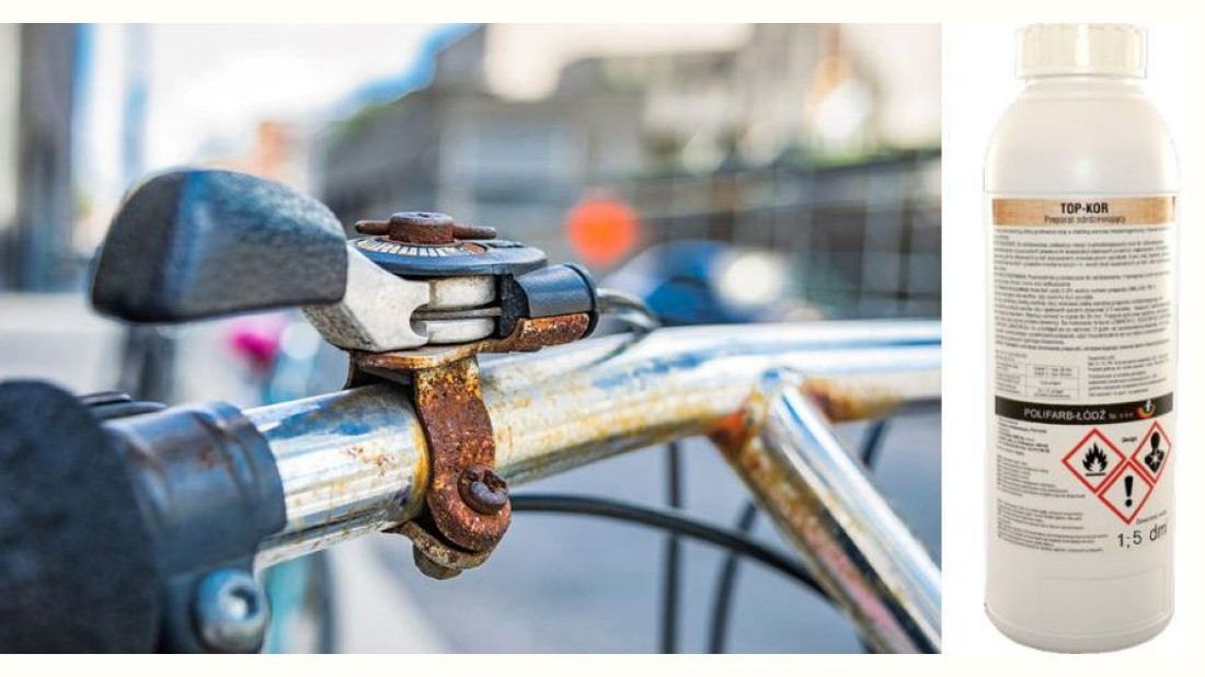 Skuteczny sposób na zardzewiały rower - płyn do usuwania rdzy TOP-KOR