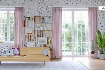 Zasłony Domondo o różnym stopniu przepuszczalności światła