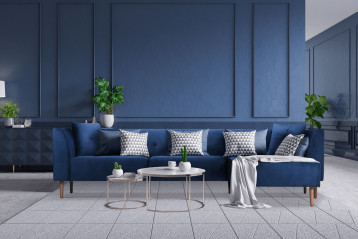 Dwuosobowa sofa Korneller z ręcznie wykonaną konstrukcją