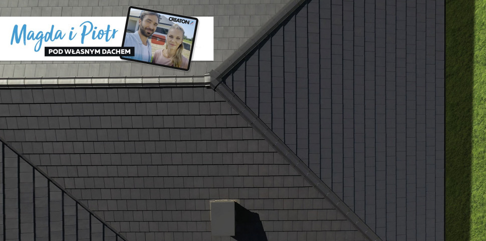 Dach pokryty dachówką CREATON