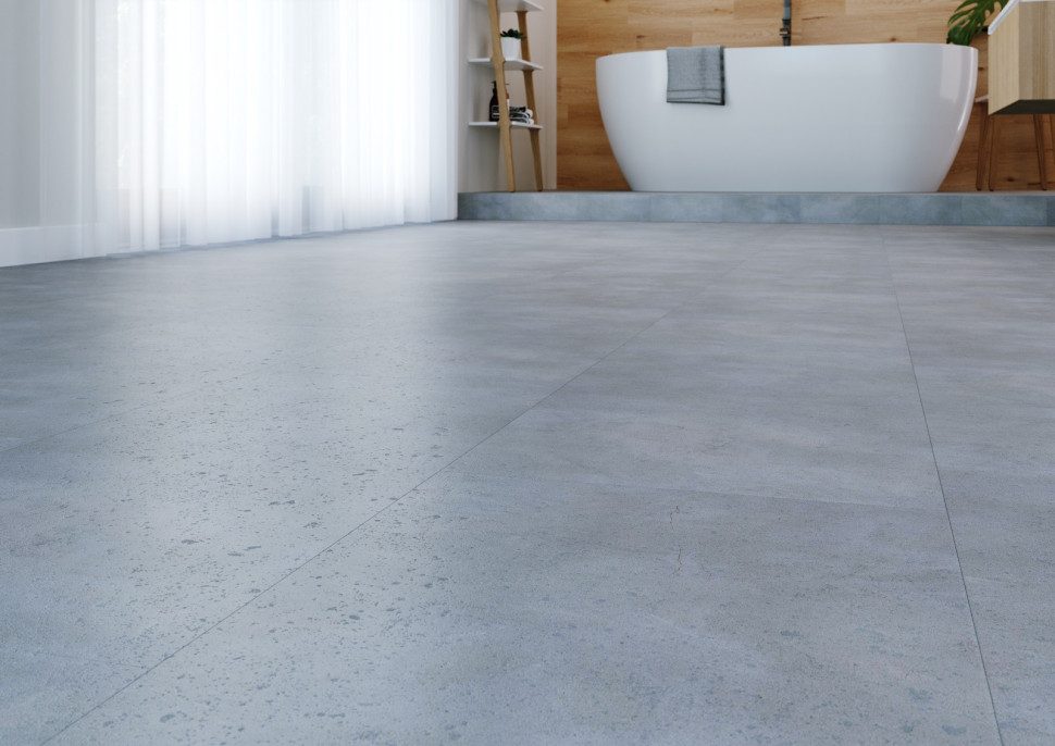 Panele winylowe Afirmax Stone w betonowym odcieniu jasny ALPI