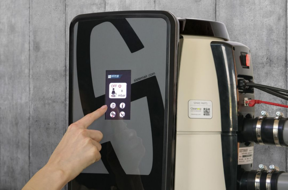 Odkurzacz centralny Tecno Prime to pierwszy odkurzacz na świecie wyposażony w panel dotykowy