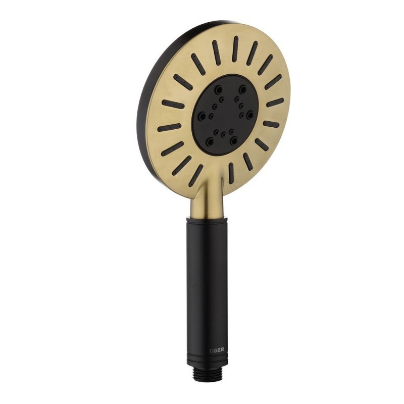 Słuchawka prysznicowa Tiger Splash mosiądź/czerń