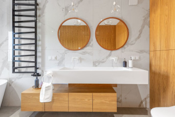 Podwójna umywalka na wymiar Luxum®