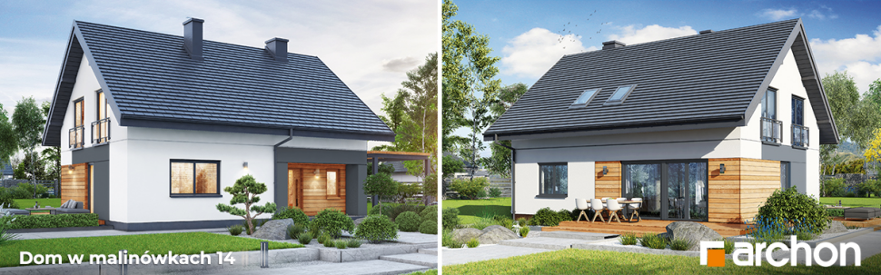 Dom w malinówkach 14 - wizualizacja