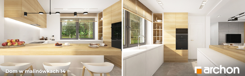 Dom w malinówkach 14 - wizualizacja wnętrza