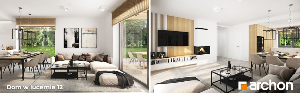 Projekt Dom w lucernie 12 - wizualizacje