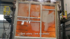 Test szyb ognioochronnych - zakończony sukcesem
