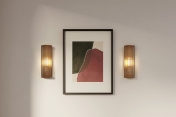 Avignon - lampy ścienne z wysmukłym panelem przednim