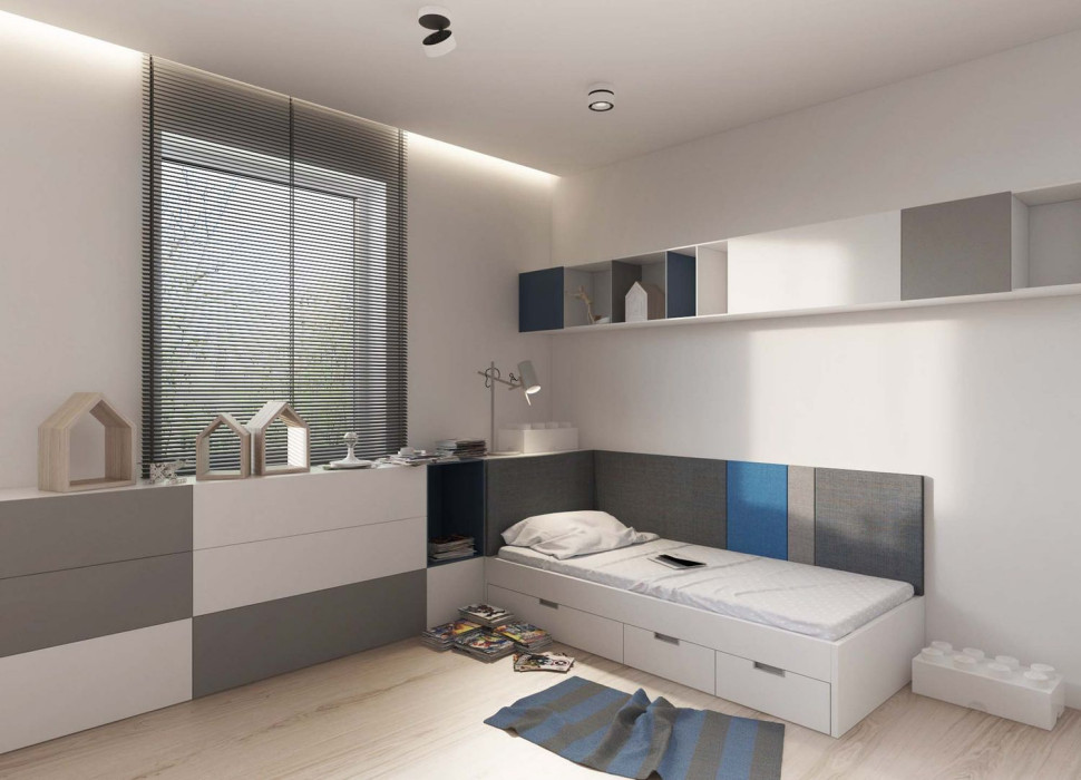 Pokój dziecięcy wyposażony w meble Komandor Six