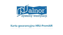 Karta gwarancyjna HRU-PremAIR