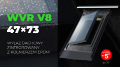 Wyłaz VERSA RESET WVR V8 - montaż na dachach od 5 stopni!
