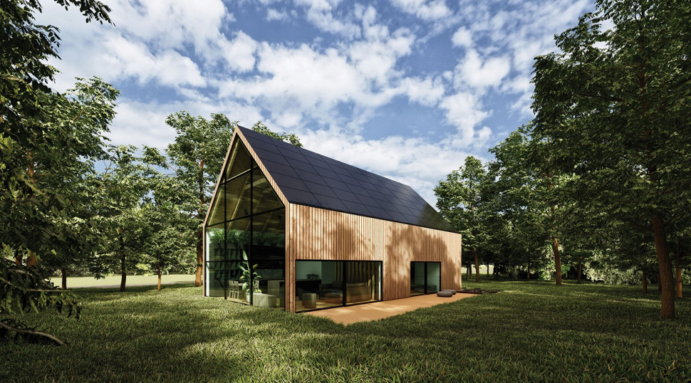 Ekologiczny dom z dachem SunRoof