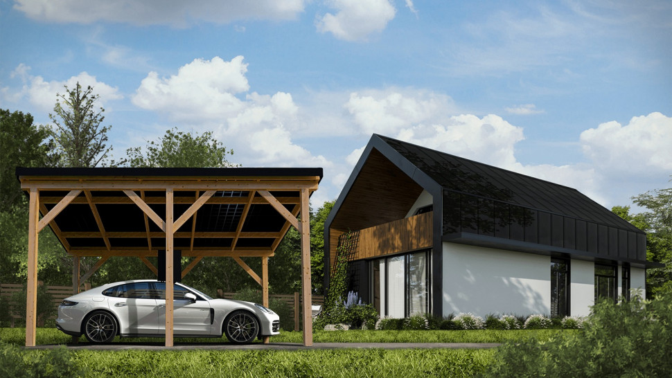 Solarny carport i dach 2w1 od SunRoof