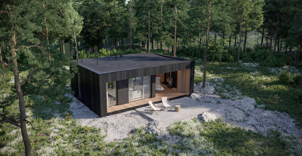 Dom modułowy z energooszczędna stolarką OknoPlus